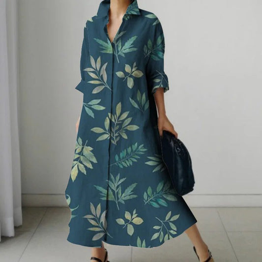 2024 Summer Hawaiian Print Women Dress Shirts