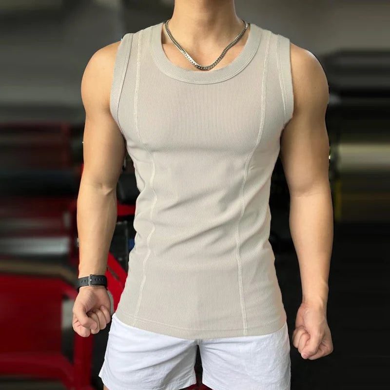 Men's Slim Fit Ribbed Tank Tops Summer