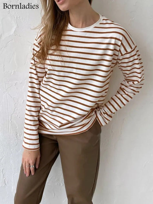 2024 Summer Striped Long Sleeve T-Shirts