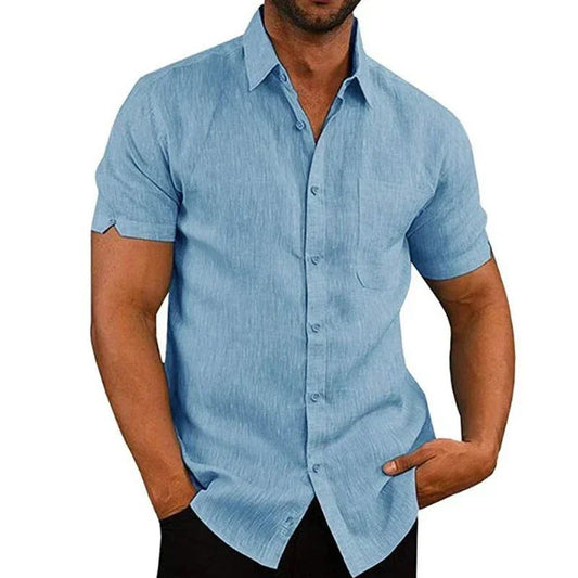 Men's Casual Summer Cotton Linen Shirts