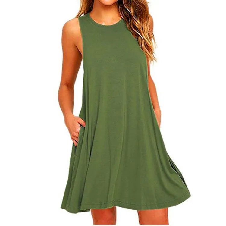 Plus Size Casual T-Shirt Dress for Summer