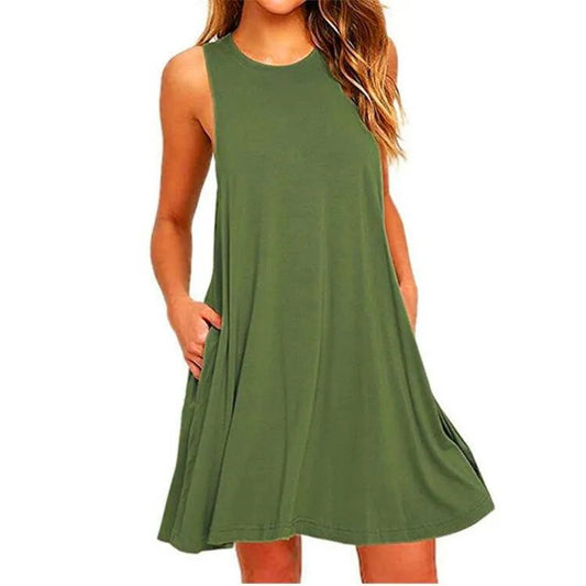 Plus Size Casual T-Shirt Dress for Summer