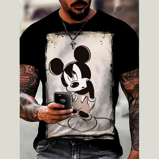 High-Quality Men's Disney Mickey Mouse T-Shirt