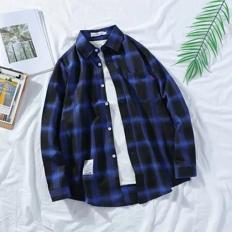 High-Quality Men's Flannel Plaid Shirt