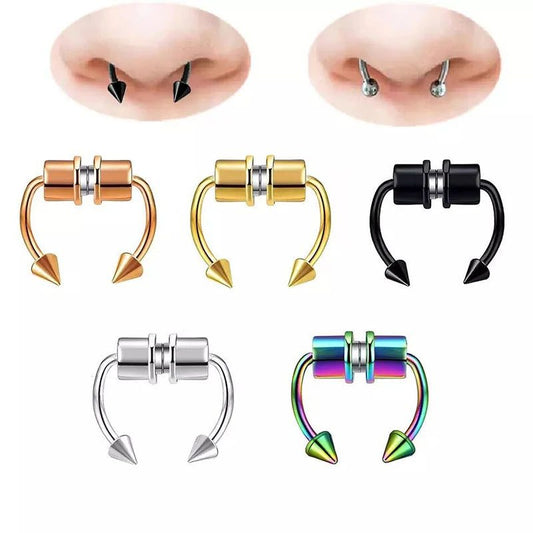 Stainless Steel Fake Septum Nose Ring