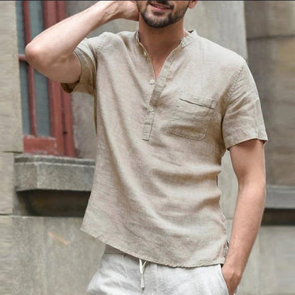 Men's Casual Short Sleeve Pocket T-Shirt