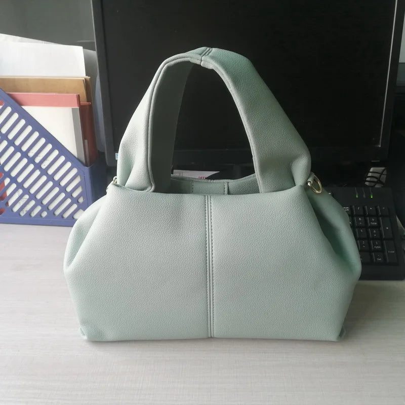 Luxury Lychee Print Leather Crossbody Handbag 2024