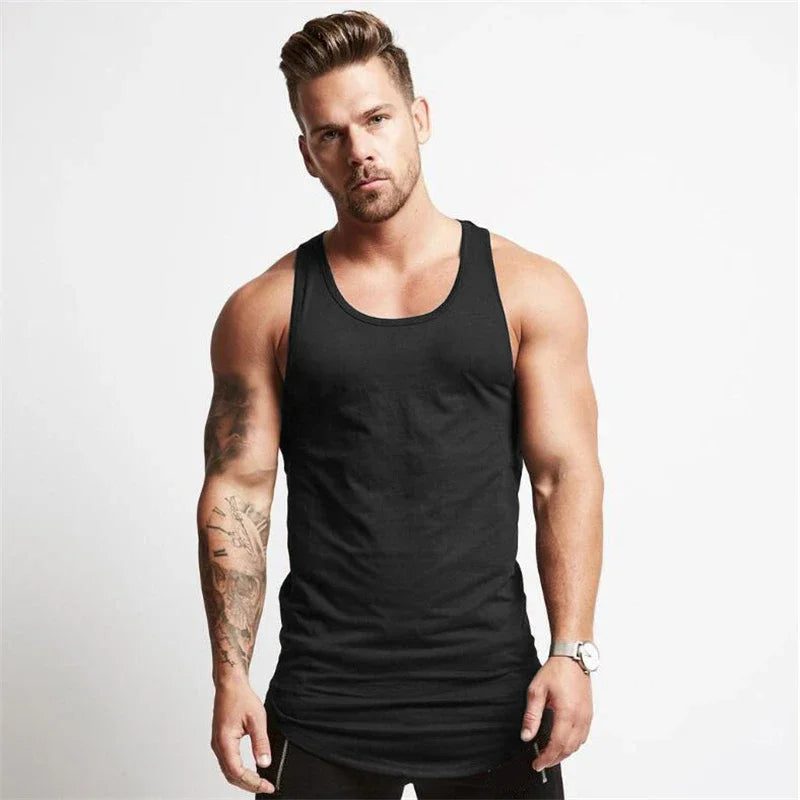 Men's Sleeveless Workout Tank Top for Bodybuilding