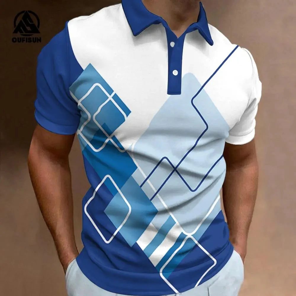 Men's Casual Polo Shirt for Summer Golf