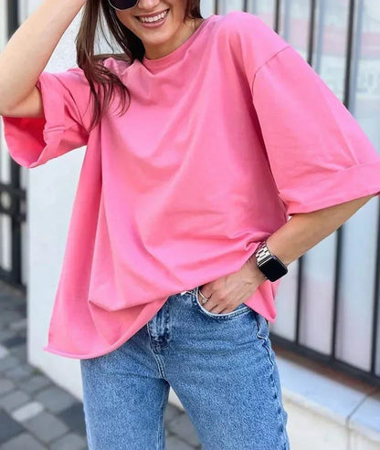 Trendy Oversized Cotton T-Shirts for Women