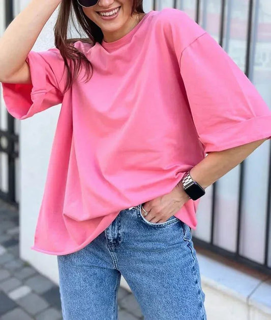 Trendy Oversized Cotton T-Shirts for Women