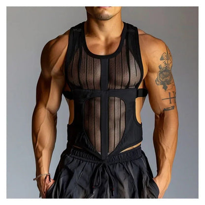 Men's Mesh Tank Top for Outdoor Sports