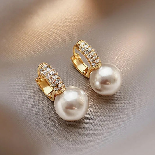Elegant Pearl Drop Earrings for Women