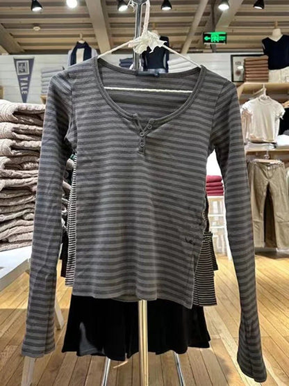 2024 Summer Women’s Vintage Striped T-Shirts