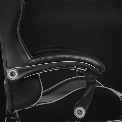 Adjustable Gaming Chair with Footrest and Support