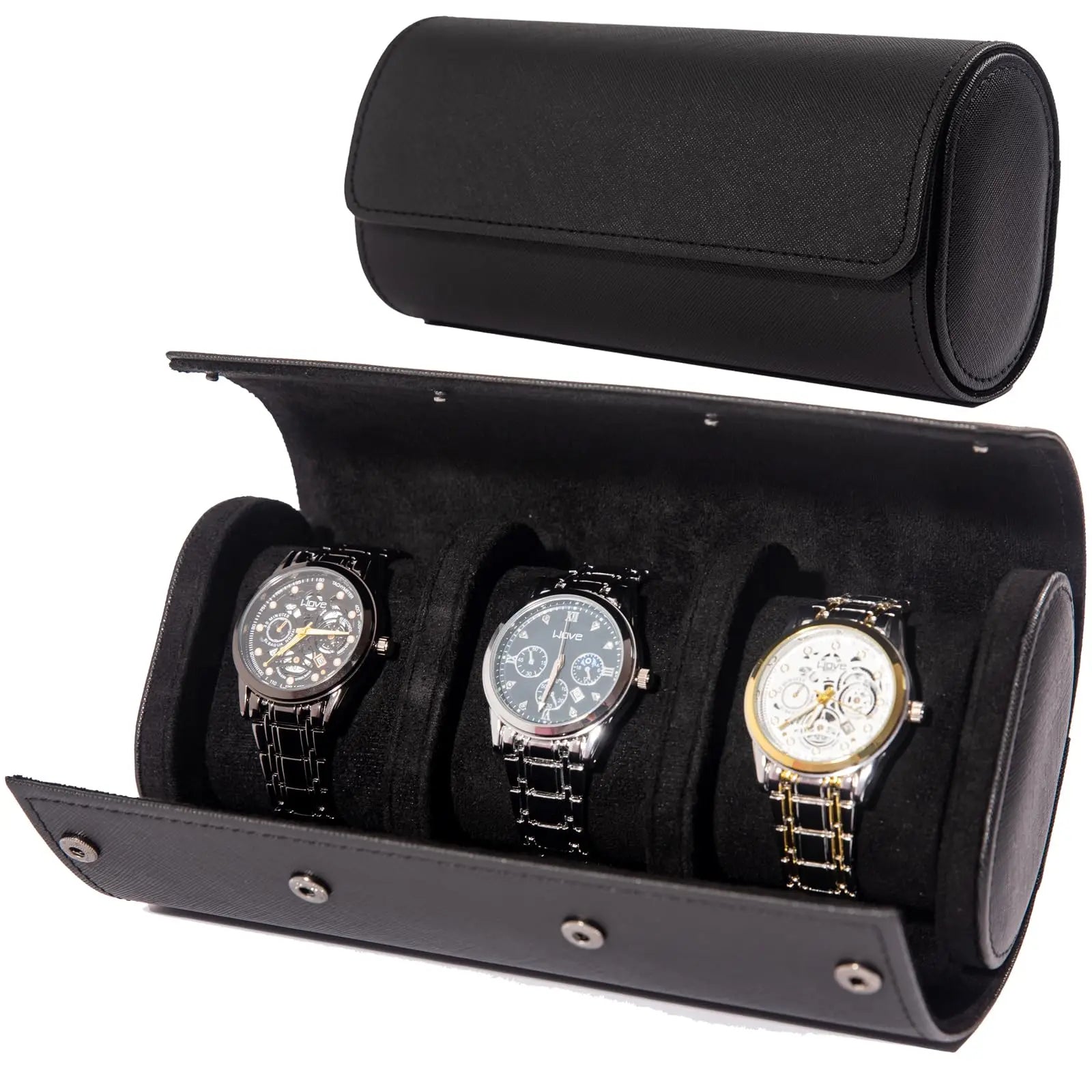 Classic Leather Watch Travel Case for Men
