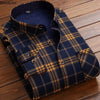 2024 Men's Flannel Plaid Winter Dress Shirt