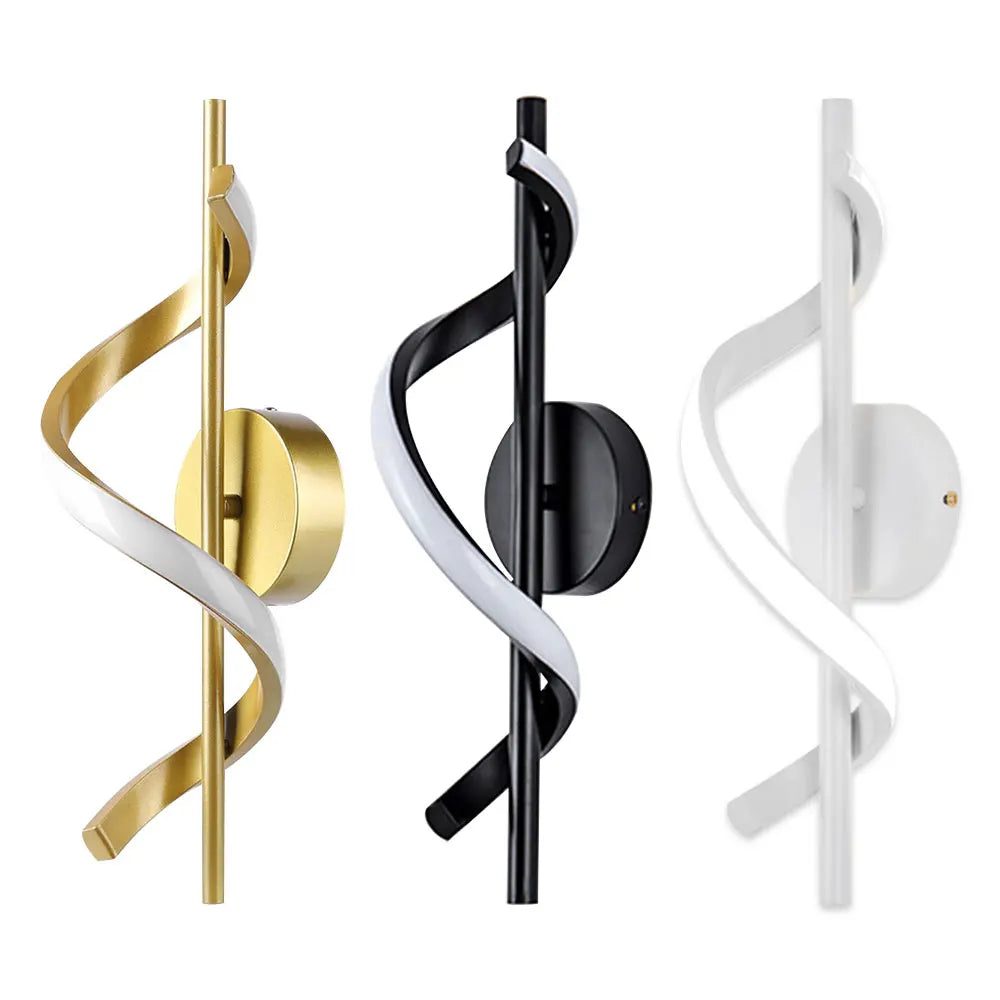 Modern Gold LED Wall Lamp for Bedrooms