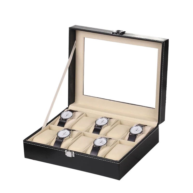 Travel Watch Organizer Case with Jewelry Storage