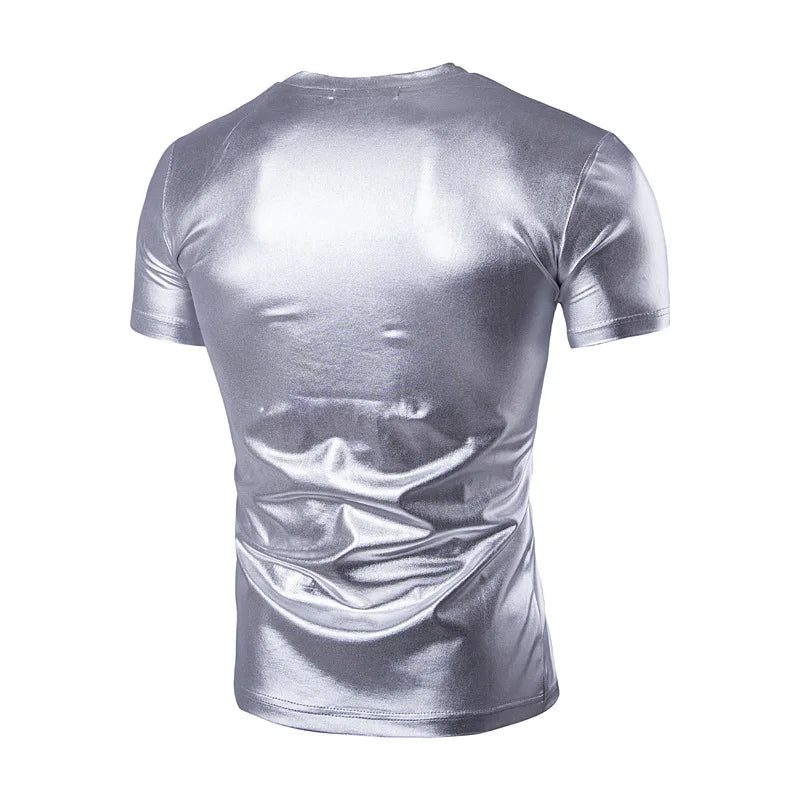 Stylish V-Neck Short Sleeve T-Shirt for Men
