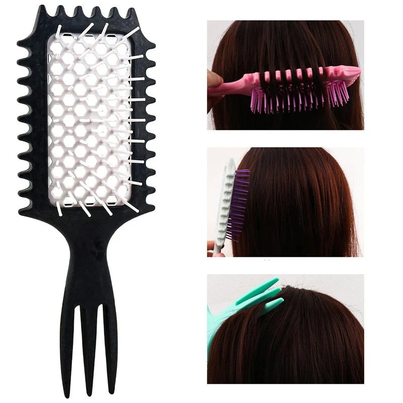 3 in 1 Curl Define Detangling Hair Brush
