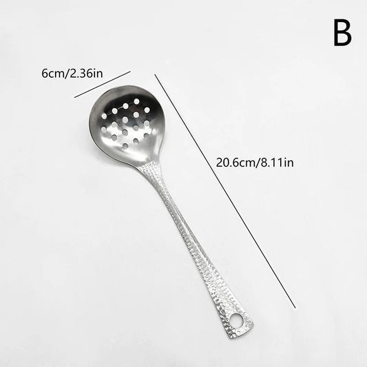 Stainless Steel Slotted Spoon with Fish Scale Handle