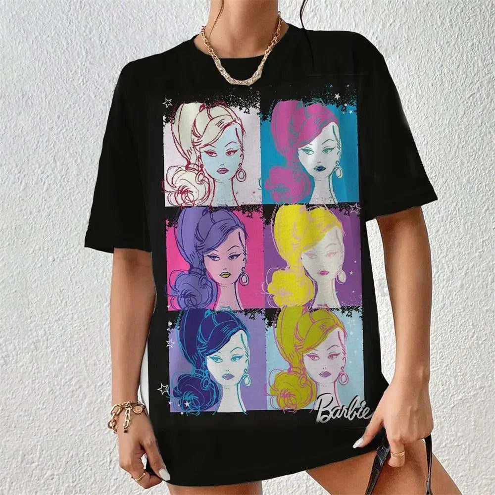 Kawaii 3D Princess T-Shirt for Women