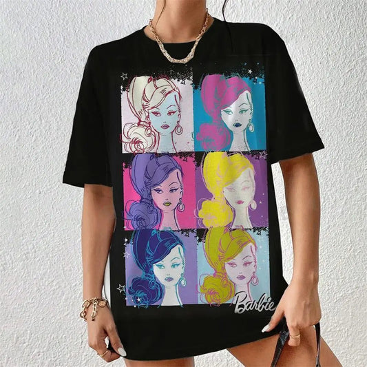Kawaii 3D Princess T-Shirt for Women
