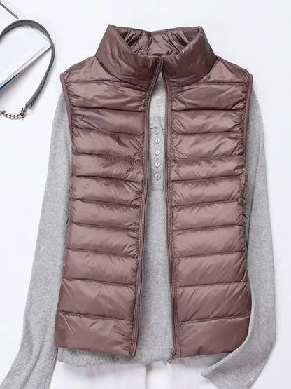 Women’s Ultra Light Duck Down Vest Slim