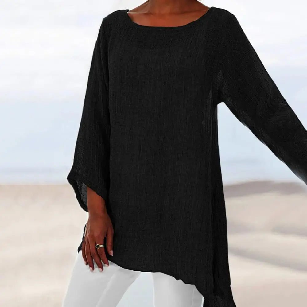 Trendy Long Sleeve Cotton T-Shirts for Women