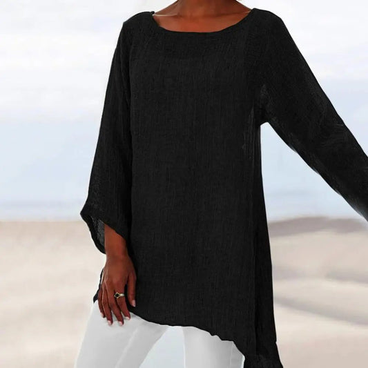 Trendy Long Sleeve Cotton T-Shirts for Women