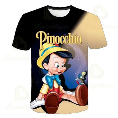 2024 Anime Pinocchio 3D Print T-Shirt