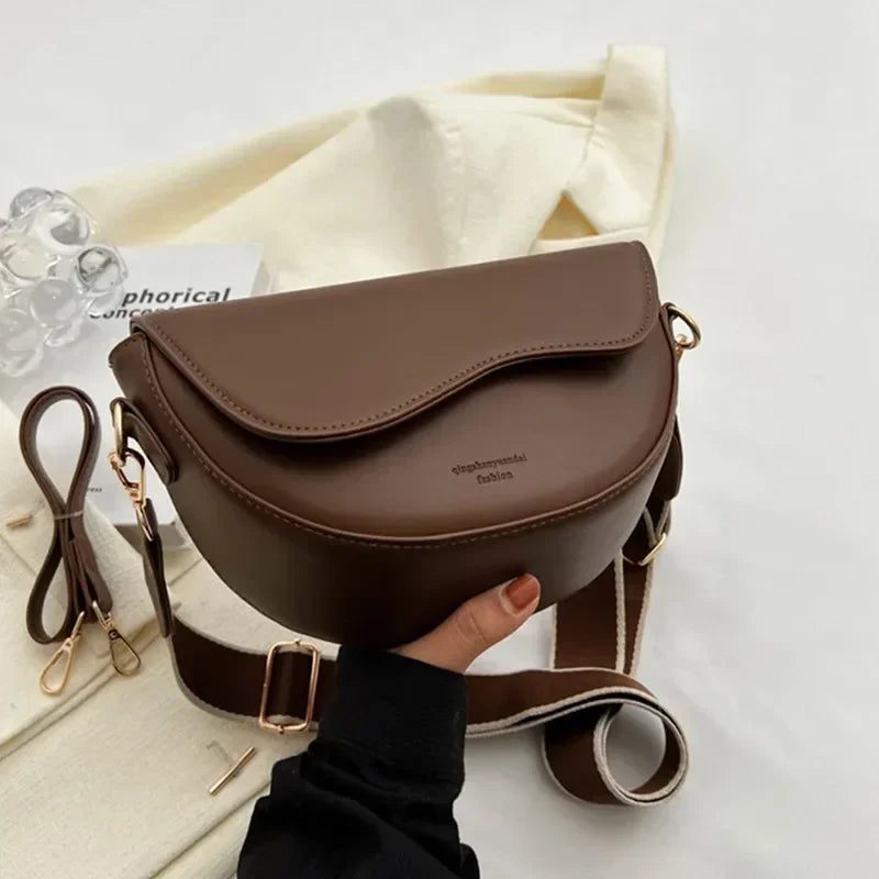 Vintage Small Leather Crossbody Bags for Women