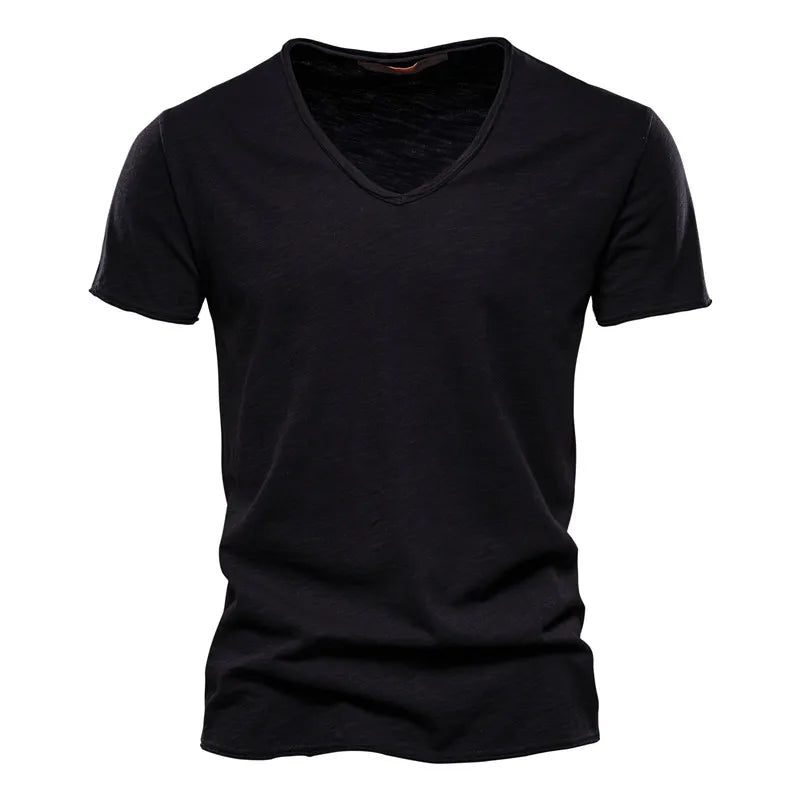 Men's Cotton V-Neck T-Shirt for Fitness