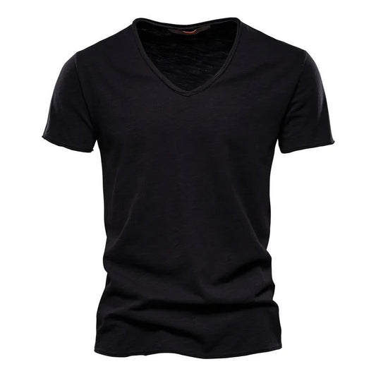Men's Cotton V-Neck T-Shirt for Fitness