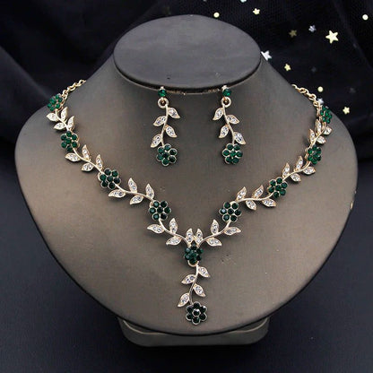 Elegant Baroque Bridal Crown Jewelry Set