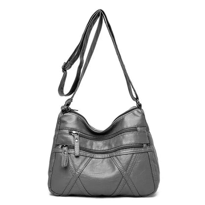 Luxury Vintage Soft Leather Crossbody Handbag