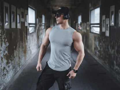 Men's Slim Fit Gym Tank Top Summer