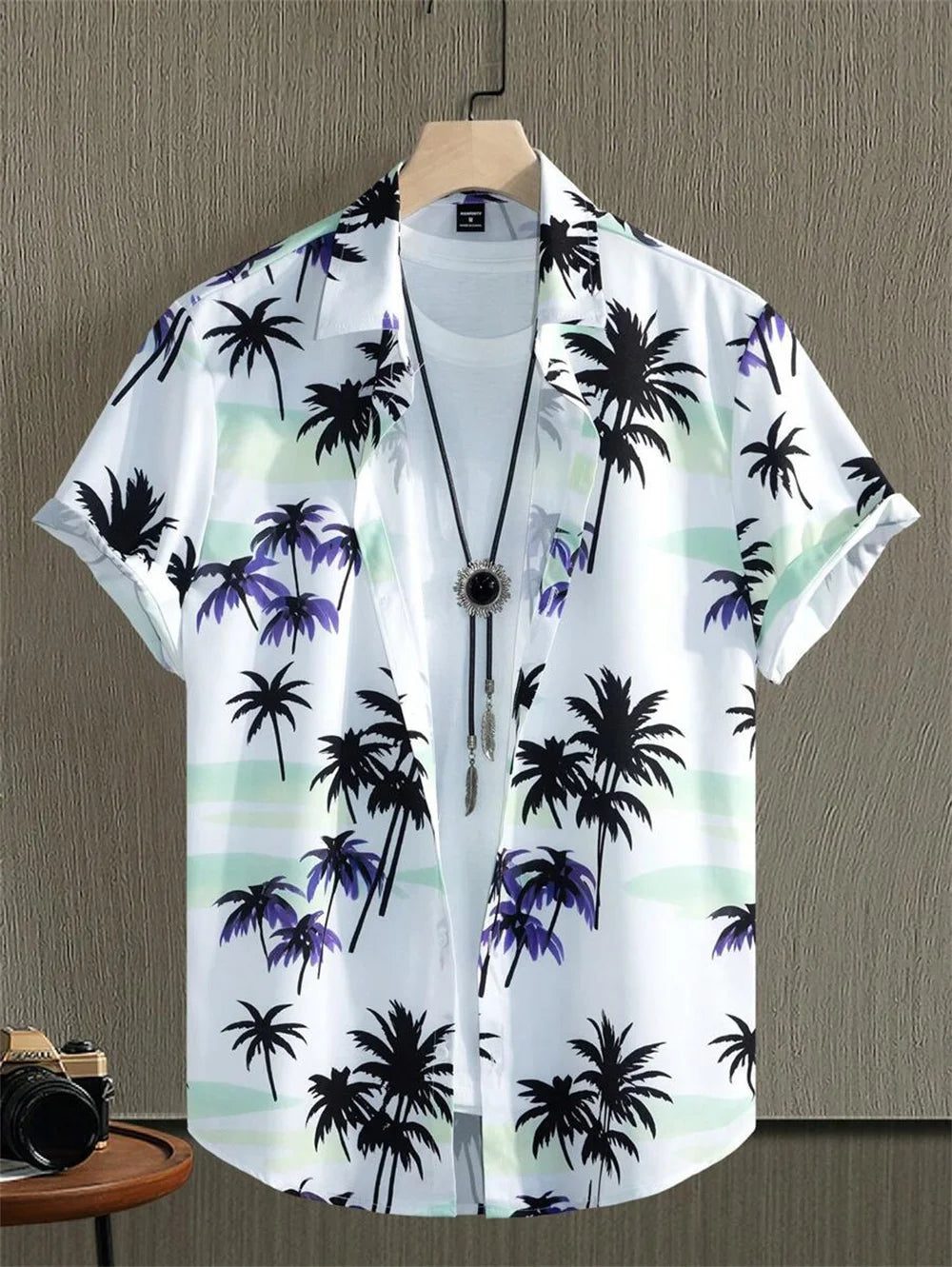Men's Retro Hawaiian Shirt for Casual Style