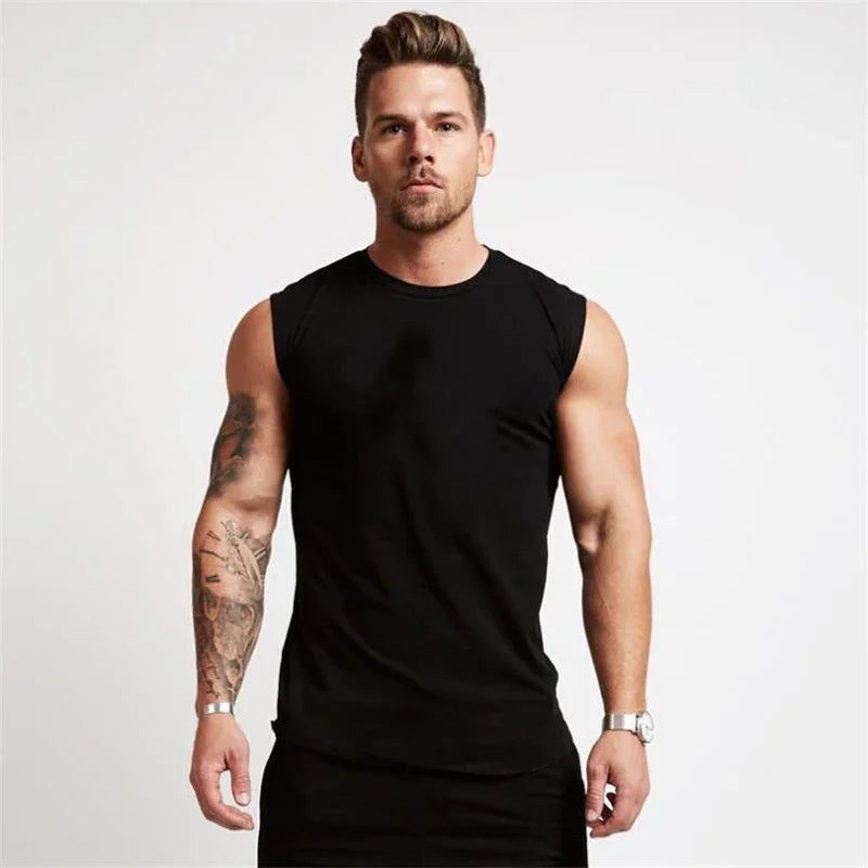 Men's Sleeveless Workout Tank Top for Bodybuilding