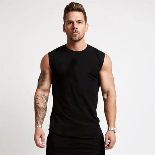 Men's Sleeveless Workout Tank Top for Bodybuilding