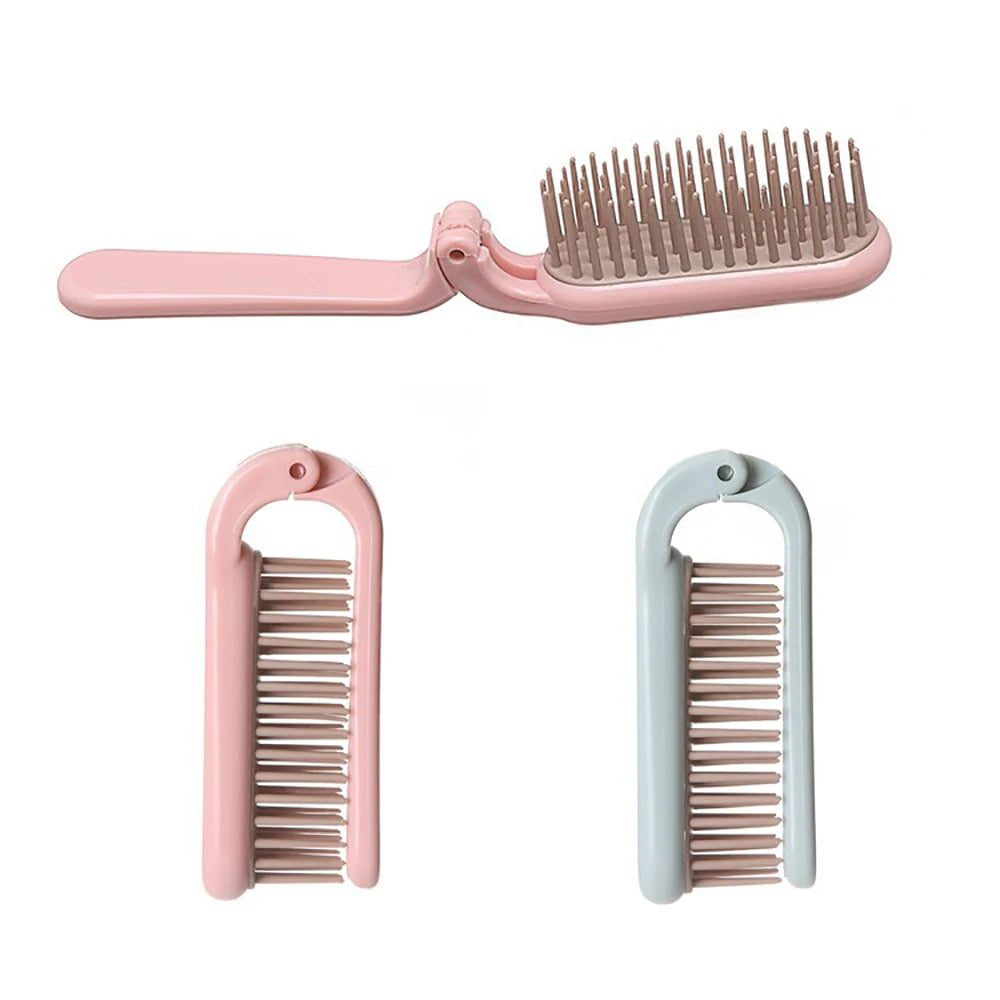 Portable Foldable Hair Comb for Travel Styling