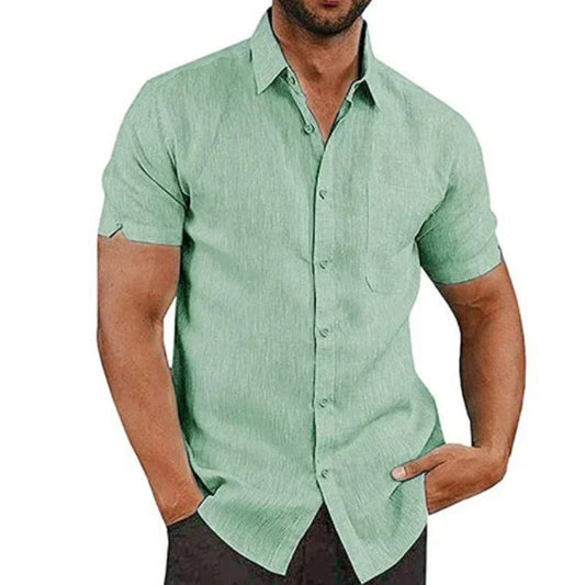 Men's Casual Summer Cotton Linen Shirts