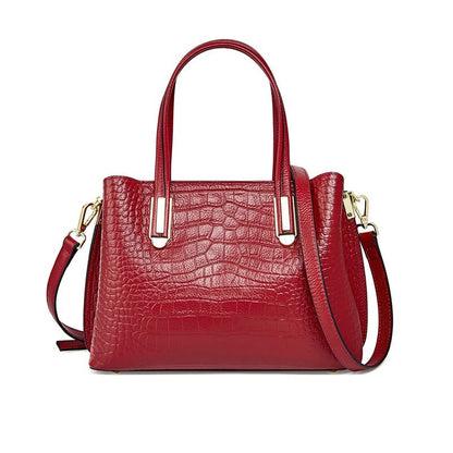 Genuine Leather Crocodile Print Tote Bags
