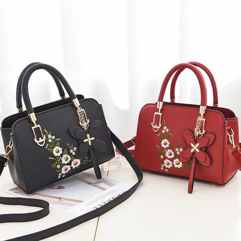 Luxury Embroidered Women's Crossbody Tote Bag