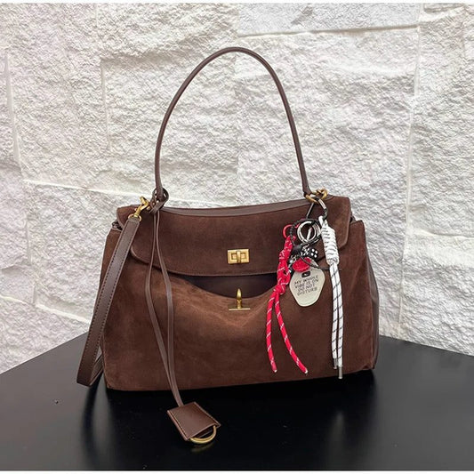 2024 Retro Suede Messenger Bag for Women