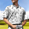 Men's Casual 3D Golf Polo Shirt