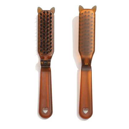 Portable Foldable Hair Comb and Scalp Brush