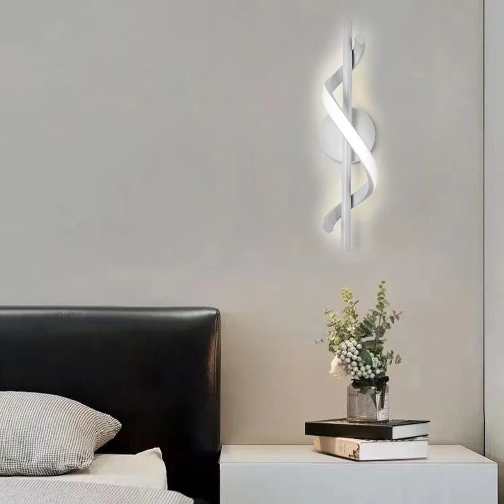 Modern Gold LED Wall Lamp for Bedrooms