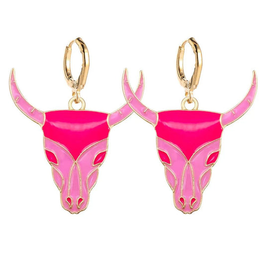 Trendy Western Cowboy Earrings for Beach Parties